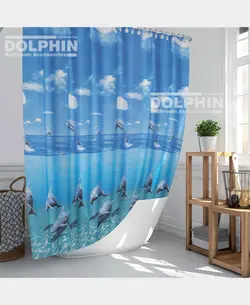 پرده حمام کد TOR-8852 سایز 200×180 سانتی متر