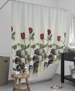 پرده حمام دلفین مدل jack-12005 سایز 180x200 سانتی متر