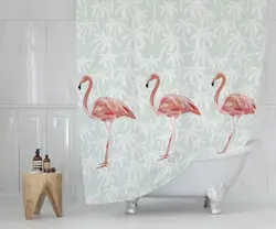 پرده حمام دلفین مدل TOR-6442 سایز 180x200 سانتی متر