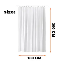 پرده حمام دلفین مدل TOR-6442 سایز 180x200 سانتی متر