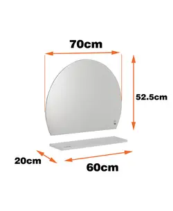 ست آینه و طبقه دیواری دلفین کد 1077