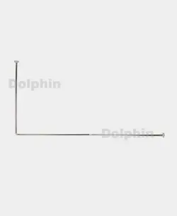 میله پرده حمام مدل U سایز 90x90