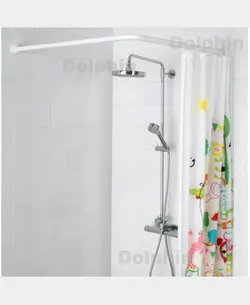 میله پرده حمام مدل L100