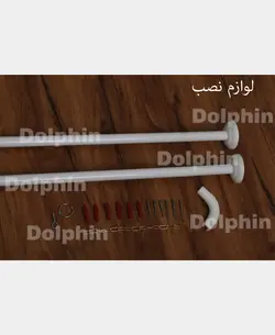 میله پرده حمام مدل L100