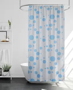 پرده حمام پیسو مدل BZ-17 سایز 180×200 سانتی متر