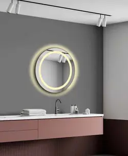 آینه بک لایت دلفین مدل NQ-60-round