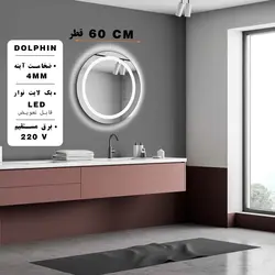 آینه بک لایت دلفین مدل NQ-60-round