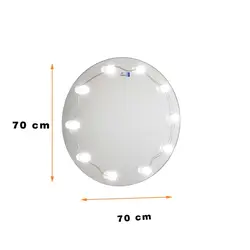 آینه دلفین مدل هالیوودی کد HL-q-70