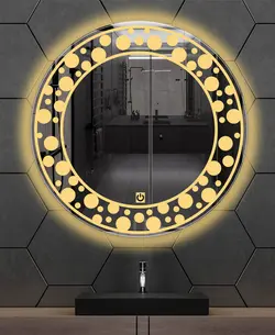 آینه سرویس بهداشتی لمسی دلفین مدل TCH-Q-60-Form 22