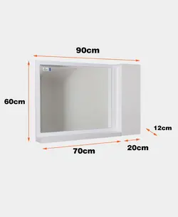 آینه و باکس دلفین مدل 1036-2 | صنایع بهداشتی دلفین