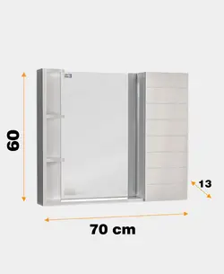 قیمت و مشخصات آینه و باکس دلفین مدل 1091 | صنایع بهداشتی دلفین