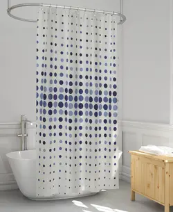 پرده حمام دلفین کد Ev-4961 v1 سایز 200×180 سانتی متر