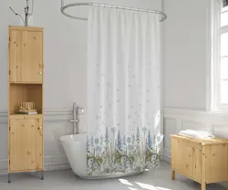 پرده حمام دلفین مدل EV-2558 سایز 180x200سانتی متر