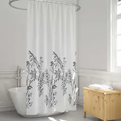 پرده حمام دلفین مدل EV-3389 سایز 180x200سانتی متر