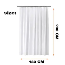 پرده حمام دلفین مدل EV-3389 سایز 180x200سانتی متر