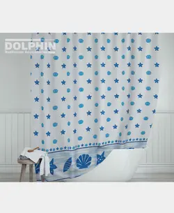 پرده حمام کد Ev-4910 سایز 200×180 سانتی متر