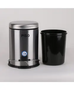 قیمت و مشخصات سطل زباله پدالی پیسو مدل SS-3 ظرفیت 3 لیتر | صنایع دلفین ایران