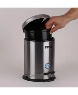 قیمت و مشخصات سطل زباله پدالی پیسو مدل SS-3 ظرفیت 3 لیتر | صنایع دلفین ایران