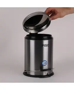 قیمت و مشخصات سطل زباله پدالی پیسو مدل SS-3 ظرفیت 3 لیتر | صنایع دلفین ایران