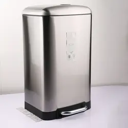 سطل زباله پدالی دلفین مدل Pr-30ltr-ss