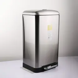سطل زباله پدالی دلفین مدل Pr-30ltr-ss