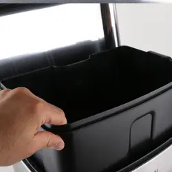 سطل زباله پدالی دلفین مدل Pr-30ltr-ss