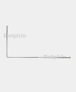 میله پرده حمام مدل U سایز 90x90