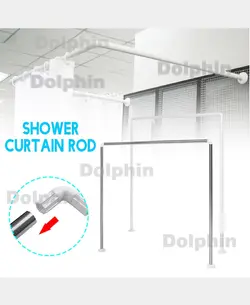 میله پرده حمام مدل U سایز 90x90