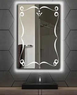 آینه سرویس بهداشتی دلفین مدل N-8050-Form 8