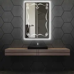 آینه سرویس بهداشتی دلفین مدل N-8050-Form 8