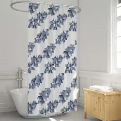 پرده حمام دلفین مدل EV-1619 سایز 180x200 سانتی متر