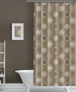 پرده حمام دلفین مدل EV-4643 سایز 180x200 سانتی متر