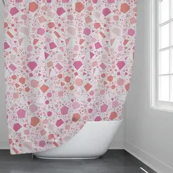 پرده حمام دلفین مدل GU-6811 سایز 180x200سانتی متر