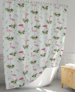 پرده حمام دلفین مدل EV-9888 سایز 180x200سانتی متر