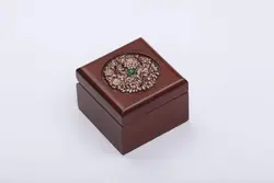 صندوقچه چوبی مس و نگین