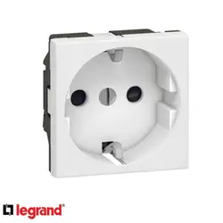 مکانیزم پریز برق ارت دار سفید لگراند | فروشگاه اینترنتی دونامال