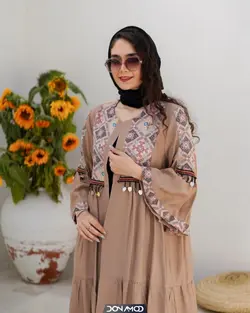 مانتو سکه دوزی سنتی کرم