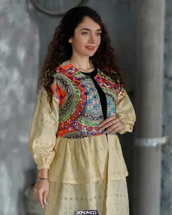 مانتو هندی عروسکی کرم