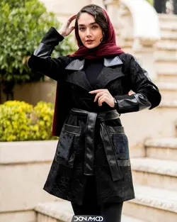 مانتو سوئیت خامه دوزی مشکی