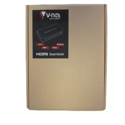 سوییچ 4 پورت HDMI وی نت مدل V-SWHDQ004 QUAD - دنیا کامپیوتر