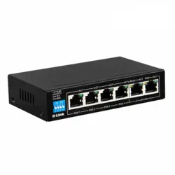 سوییچ 6 پورت گیگابیتی دسکتاپ دی لینک مدل DLINK DGS-F1006P-E