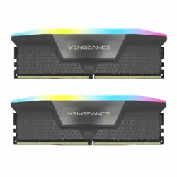 رم کامپیوتر دو کاناله 64 گیگابایتی کورسیر ونجنس آر جی بی مدل CORSAIR VENGENCE RGB 64G 5200 DDR5