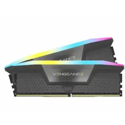 رم کامپیوتر دو کاناله 64 گیگابایتی کورسیر ونجنس آر جی بی مدل CORSAIR VENGENCE RGB 64G 5200 DDR5