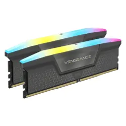 رم کامپیوتر دو کاناله 64 گیگابایتی کورسیر ونجنس آر جی  بی مدل CORSAIR VENGANCE RGB 64G 5600 DDR5