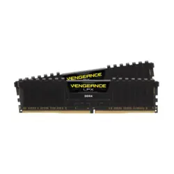 رم کامپیوتر دوکاناله 32 گیگابایتی کورسیر ونجنس ال پی ایکس مدل CORSAIR VENGEANCE LPX 32G 3600 DDR4