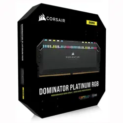 رم کامپیوتر دو کاناله 64 گیگابیتی کورسیر دومینیتور پلاتینیوم آر جی بی مدل CORSAIR DOMINATOR PLATINUM RGB 64G 5200 DDR5