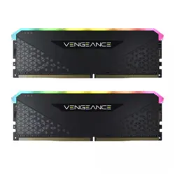 رم کامپیوتر دوکاناله 16 گیگابایتی کورسیر ونجنس آر جی بی پرو آر اس مدل CORSAIR VENGEANCE RGB PRO RS 16G 3200 DDR4