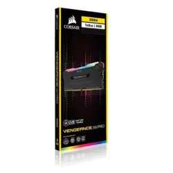 رم کامپیوتر تک کاناله 8 گیگابایتی کورسیر ونجنس آر جی بی مدل CORSAIR VENGEANCE RGB 8G 3200 DDR4