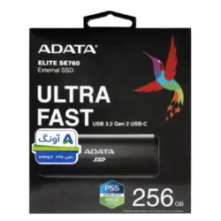 حافظه SSD اکسترنال ای دیتا مدل ADATA SE760 با ظرفیت 256 گیگابایت
