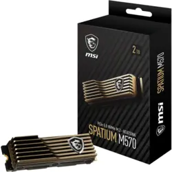 حافظه SSD اینترنال ام اس آی مدل MSI SPATIUM M570 PCLE 5.0 NVME M.2 HS با ظرفیت 2 ترابایت